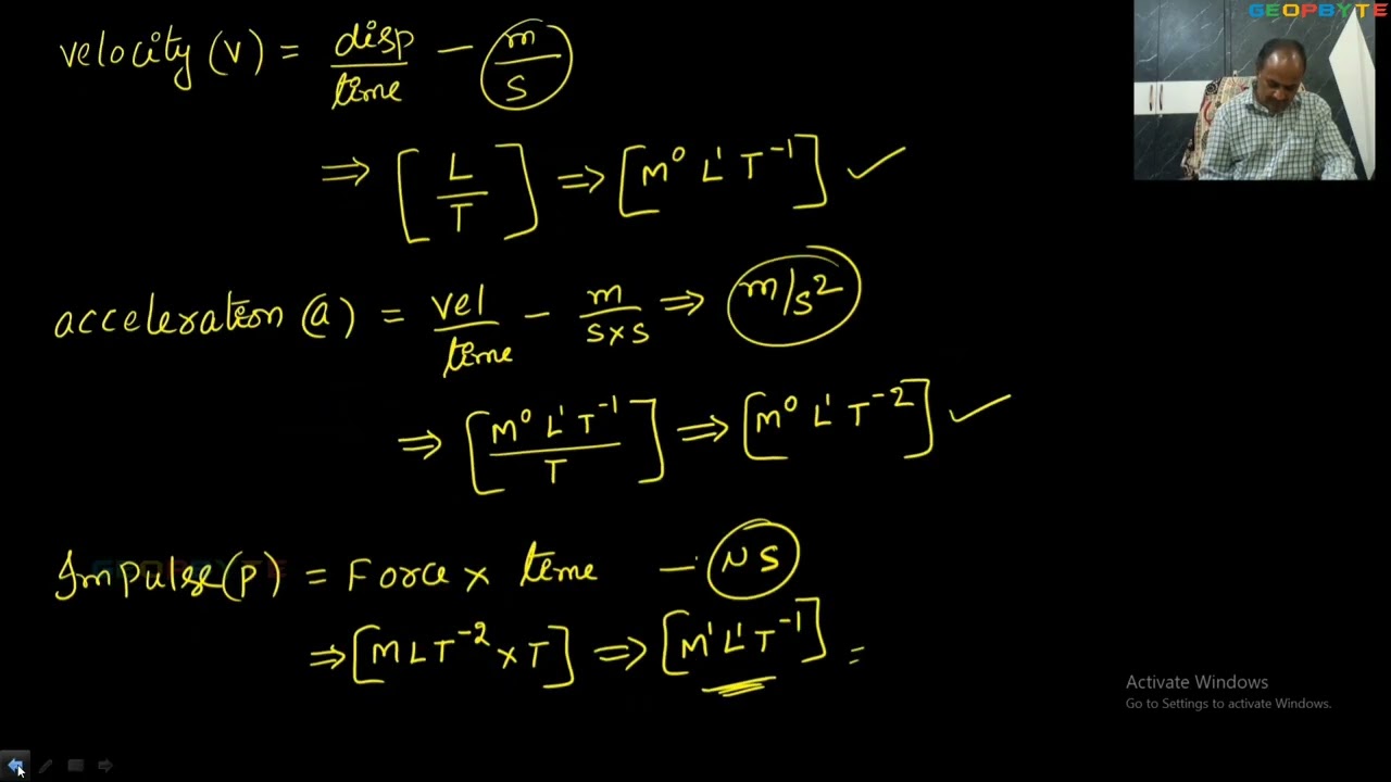 Размерность величин (механика) | Единицы измерения | JEE MAINS | NEET | BITSAT