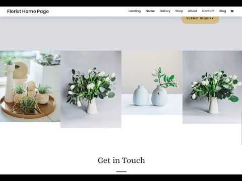 Modele site internet fleuriste