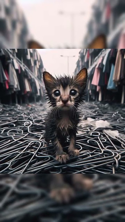 Cat and black hanger #cat #catfunny #cat #kitten #shorts #viral #short #funny #catlovers #fyp #ai...