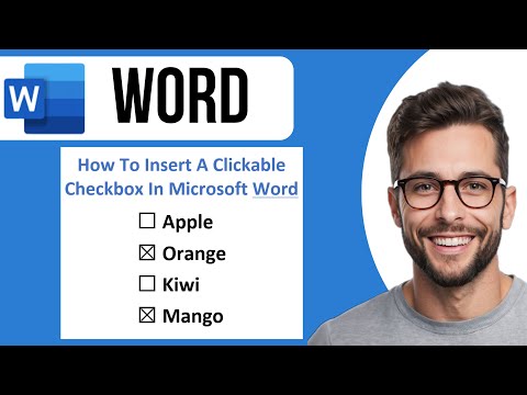 How To Insert A Clickable Checkbox In Microsoft Word