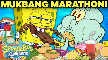 Mukbang Marathon 🍔 Everything Eaten in Bikini Bottom! | SpongeBob