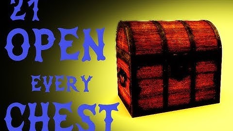 21 How to open all the CHESTS in the old camp Gothic!