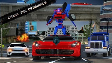 Police Robot Car Simulator Android Gameplay