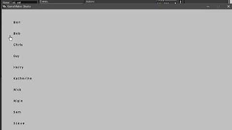 Gamemaker Bubble Sort