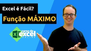 Como fazer função máximo passo a passo no excel