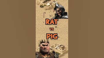 Rat vs Pig | Stronghold Crusader: DE #strongholdcrusader #gameplay #rts #fireflystudios