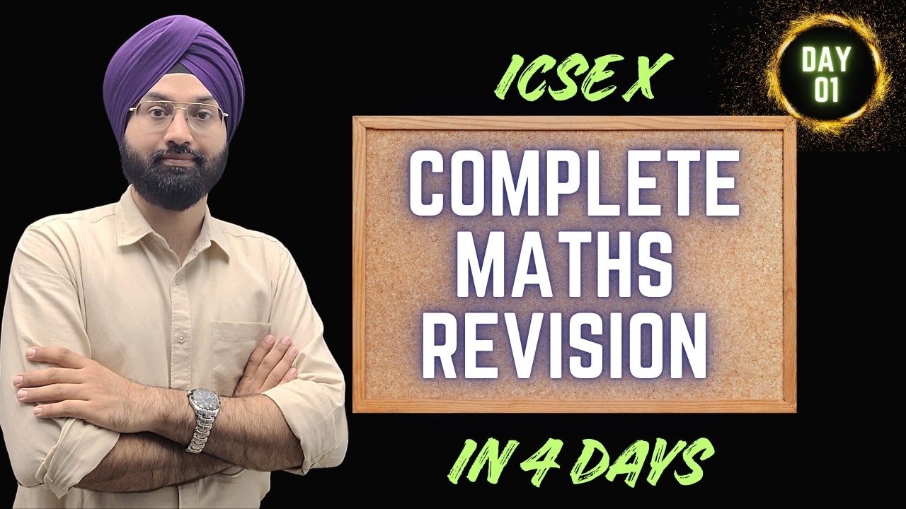 ICSE MATHS Complete Revision - Day 1  #boardexam2026  #edutopper #icsemaths10  #edutopper  #gagansir