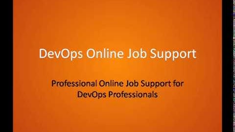 DevOps Online Job Support