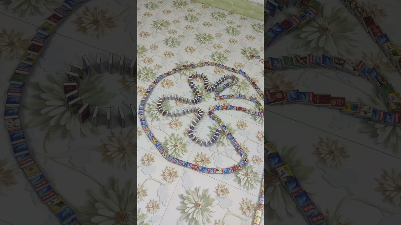 "Domino Flower Bloom 🌸 | Matchbox Art in Full Blossom" 