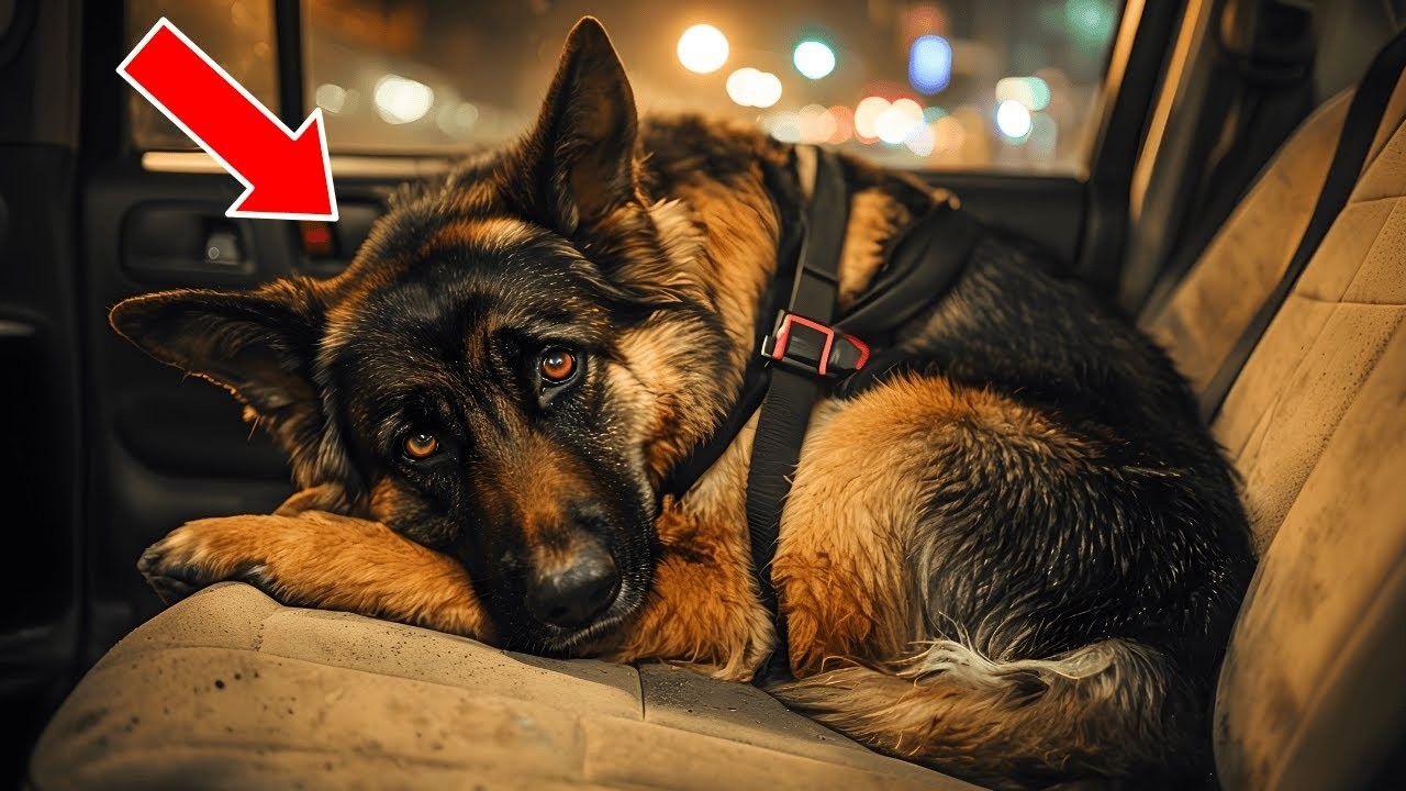 Seekor Anjing Gembala Jerman Tunawisma Melompat Ke Dalam Mobil Pasangan Dan Menolak Untuk Pergi