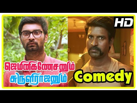 Gemini Ganeshanum Suruli Raajanum Scenes | Title Credits | Atharvaa intro | Soori
