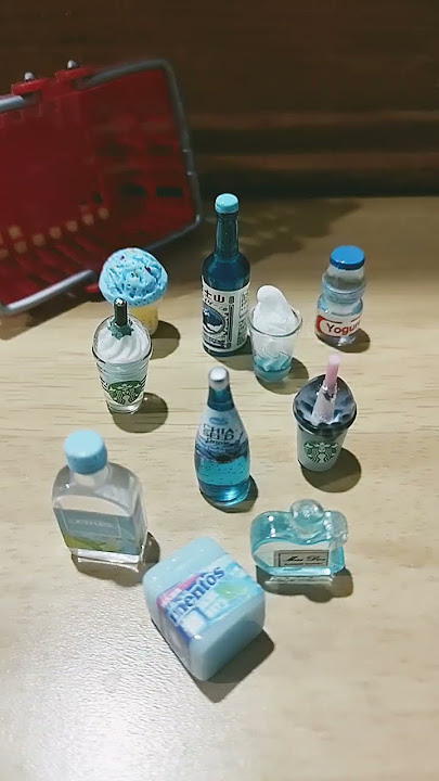 miniatura #azul #miniaturas #starbucks #mentos #yakult #blue #juguetes