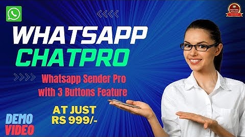 Whatsapp Bulk Messages Software | Whatsapp Sender Pro With 3 Buttons Feature | Demo Video