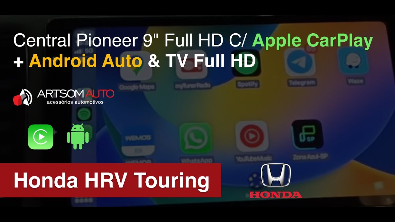 Honda HRV Touring - Central Pioneer 9” - ArtsomAuto