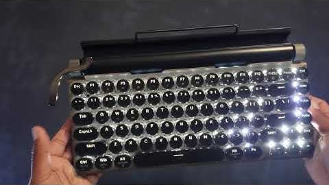 Taiahiro retro typerwriter mechanical keyboard functional introduction