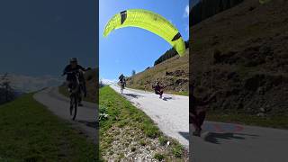 We call it a flyby! 🪂🚲 Filmed on the DJI Osmo 360! 🪂- MaxP #ride #mtb #action #fly #osmo #dji
