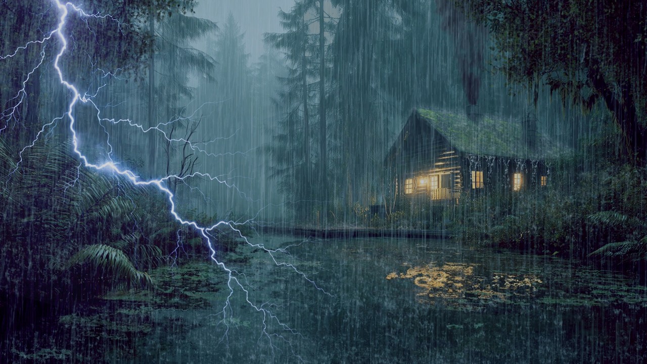 HEAVY RAIN AND THUNDER SOUNDS - DEEP SLEEP | Thunderstorm for Sleeping - Rain Sound Comfort #2