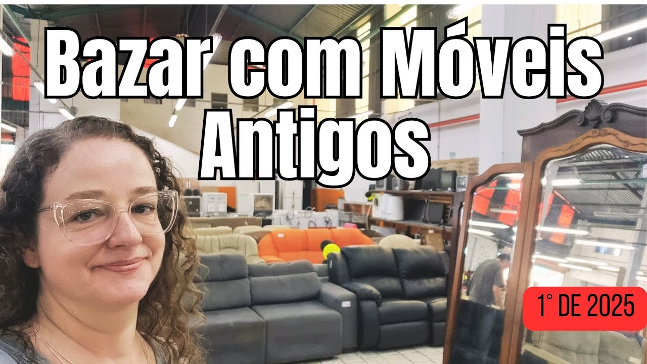 BAZAR Incrível de MÓVEIS ANTIGOS e USADOS #antiguidades #bazar #brecho #moveisusados