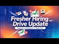 Fresher Hiring Drive Update | Selected & Rejected Emails Sent | Campus Recruitment 2025 | #sails