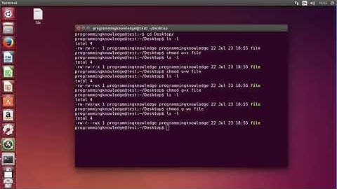 17 Linux Command Line Tutorial For Beginners 17   file permissions, symbolic permissions and chmod