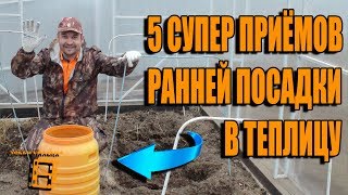 5 СУПЕР ПРИЁМОВ ДЛЯ РАННЕЙ ПОСАДКИ В ТЕПЛИЦУ + КУЧА ПОЛЕЗНЫХ СОВЕТОВ. САД (ОГОРОД) И ТЕПЛИЦА