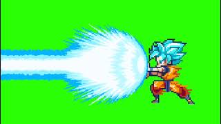 Chroma Key Goku Ssj Blue Tirando Kamekameha