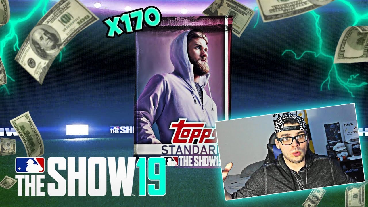 MY *FIRST* MLB THE SHOW 19 PACK OPENING OVER 150 PACKS! MLB THE SHOW 19 DIAMOND DYNASTY PACK OPENING
