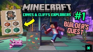 Caves And Cliffs Explorers - Builder's Quest | Walkthrough | Minecraft Bedrock | @Spark Universe