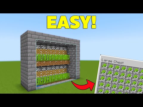 Easy Automatic Sugarcane Farm in Minecraft Bedrock!