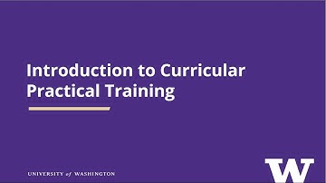 Introduction to Curricular Practical Training