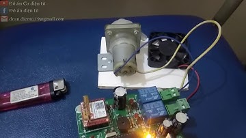 Mô hình báo cháy qua điện thoại và chữa cháy tự động dùng cảm biến lửa và Module SIM || Đồ án CĐT