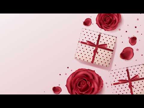 Video Nền hoa hồng và món quà dùng ghép chữ siêu đẹp - youtube