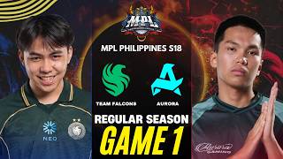[GAME 1] TEAM FALCONS vs AURORA GAMING PH MPL PH S18 REGULAR SEASON | FLCN vs RORA screenshot 5