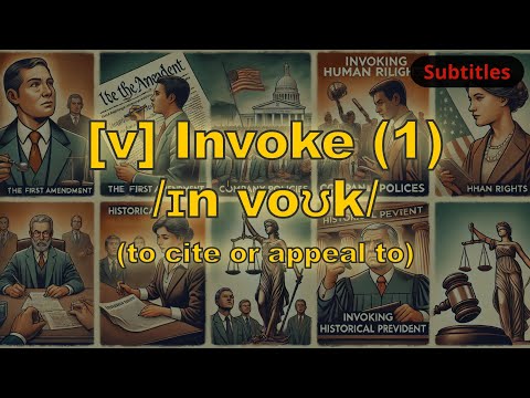 [v] Invoke meaning (to cite or appeal to) with 5 examples