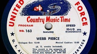 Webb Pierce ~ LIVE ~ Country Music Time ~ USAF ~ United States Air Force