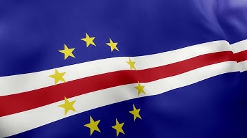 Cape Verde Flag | Bandeira de Cabo Verde | 4K Free Background Motion Graphics Video | Stock Footage