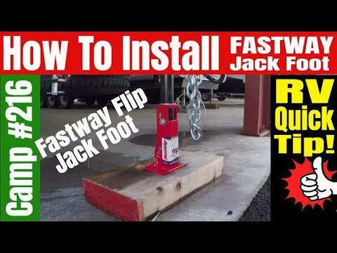 How To Install a Fastway Jack Foot  |  #camp216