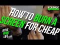 burn a silkscreen printing frame burn a silkscreen printing frame