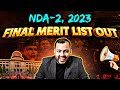 NDA-2, 2023 Final Merit List is Out!! 🎉🤩 | NDA Final Result🔥🔥