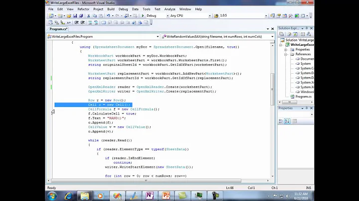 Write Large Excel Files Using the Open XML SDK.mp4