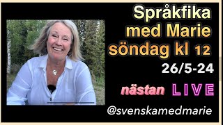 Språkfika Nästan Live 265-24 - Lär Dig Svenska 