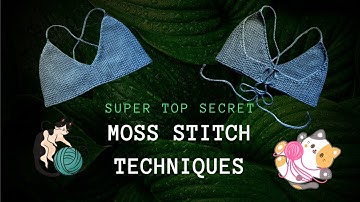 Crochet Moss Stitch - Increase and Decrease Techniques