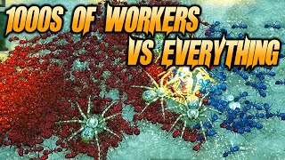 1000s Of Workers Vs Everything  Empires Of The Undergrowth Challenge