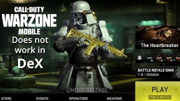 NO Warzone Mobile on Samsung DeX