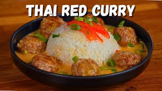 Thai Red Curry Meatballs