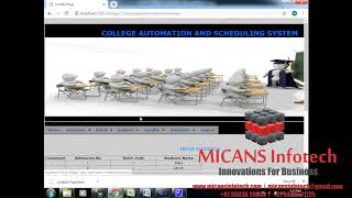 COLLEGE AUTOMATION AND SCHEDULING SYSTEM ASP.NET PROJECT
