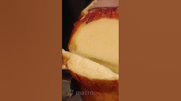 cutting off a Apple a cutter Close-up #asmr