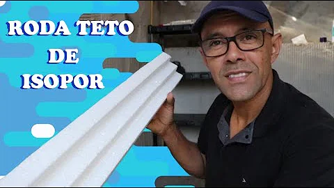 Como preparar roda teto de isopor?