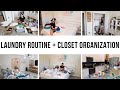 LAUNDRY ROUTINE + CLOSET ORGANIZATION !!// Jessica Tull cleaning motivation