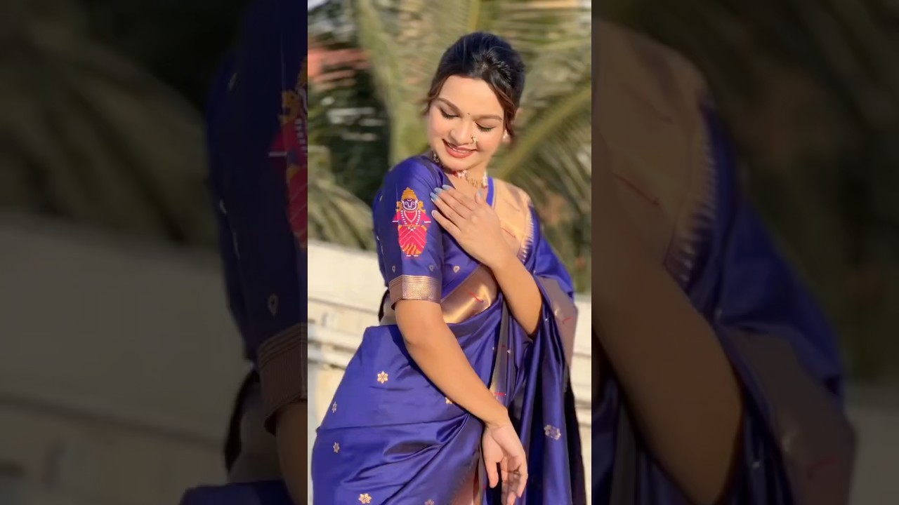 Paithani Vitthala Pallu Muniya Border Saree